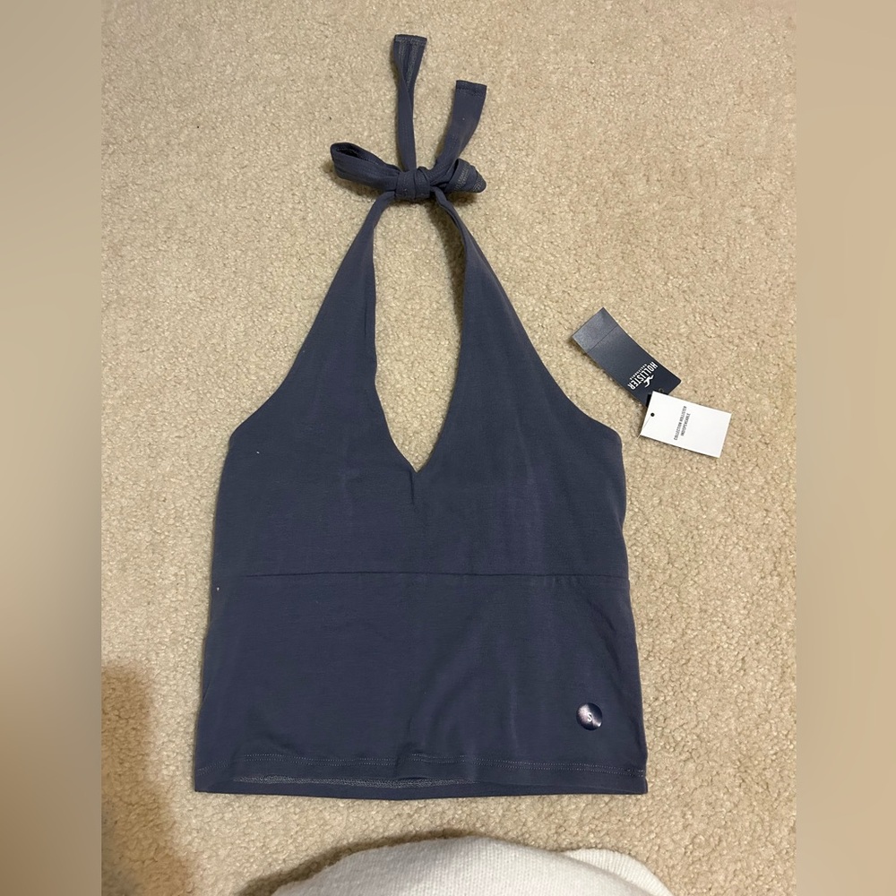 Navy Halter Top